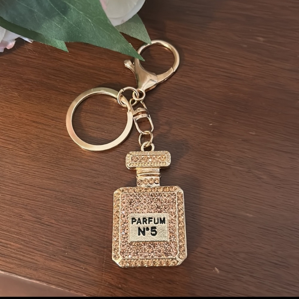 Crystal Bag Charm-Champagne color